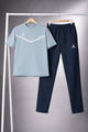 Jrdn Flight Arched Wordmark Men's Tracksuit In Sky Blue