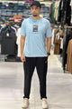 Nke Drop Shoulder Style Men's Tracksuit In Sky Blue