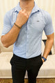 Turbo Wave Texture Crochet Casual Shirt