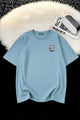 Mens Smart Essential Round Neck Tee In Sky Blue