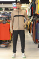 Rebok Ufc Fk Blank Walkout Mock Neck Tracksuit In Skin&Black