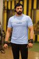 Turbo Motivational Quote ClimaCool Dry-Fit Tee In Sky Blue