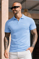 Turbo Signature Style Men's Polo Shirt In Sky Blue