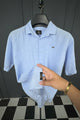 Turbo Artistic Touch Comfort Casual Shirt In Light Blue