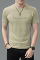 Minimal Street Wear Round Neck T-shirt In Skin