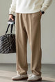 Turbo Poplin Front-Double Line Trouser In Skin