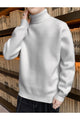 Thermal Winter Turtleneck Pullover High Neck In Slate Grey