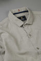 Turbo Dobby Textured Long Sleeve Cotton Casual Shirt In Slate Grey
