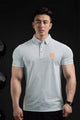 Hrms Orange Accent Logo Style Men's Polo Shirt