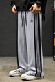 Adds Straight Side Lining Loose Bottom Trouser In Slate Grey