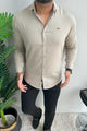 Turbo Self Lining Long Sleeve Cotton Casual Shirt