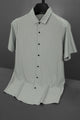 Turbo Smart Structure Comfort Casual Shirt In Slate Grey