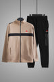 Rebok Ufc Fk Blank Walkout Mock Neck Tracksuit In Skin&Black