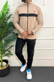 Rebok Ufc Fk Blank Walkout Mock Neck Tracksuit In Skin&Black