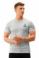 Gym Shrk Training Heritage Men's Tee In Silver Grey