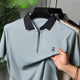 Turbo Contrast Collared Style Polo T-Shirt In Stone Grey