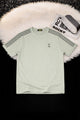 Men's Stripe Theory Round Neck Tee In Stone Grey