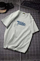 Turbo Bold Font Graphic Tee In Stone Grey