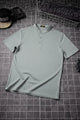 Elegance Fit Henley Neck Button Tee