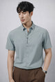 Turbo Men’s Elegant Casual Collar Shirt In Stone