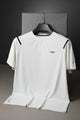 Turbo Sport Shoulder Striped Breathable Dry-Fit Tee