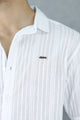 Turbo Textured Champ Casual Shirt In White