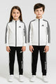 Adds Imported Multi-Slogans Unisex Kids Tracksuit In White