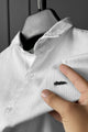 Turbo Organic MonoChromatic Long Sleeve Cotton Casual Shirt