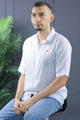 Turbo Textured Champ Casual Shirt In White