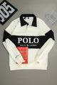 Rph Lren Classic Short Striped Imported Men's Sweatshirt In White