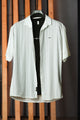 Turbo Minimalist Design Half Sleeve Casual Shirt In White