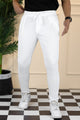 Turbo Straight Leg Lace-Up SlimFit Trouser In White
