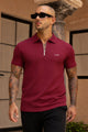 Turbo Style Legacy Men's Polo Shirt In Wine Red