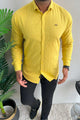 Turbo Billy Textured Knit Long Sleeve Cotton Casual Shirt
