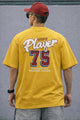 Turbo Varsity Player 75 Men's Graphic Tee In Yellow