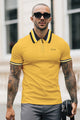 Turbo Contrast Tone Zip Collar Men's Polo Shirt