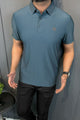 Turbo Trendy Block Pattern Stitchless Men's Polo Shirt