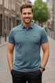 Turbo Luxury Breathable Stitchless Men's Polo Shirt In Zink