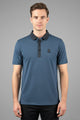 Turbo Vintage Crisp Textured Men's Polo Shirt In Zink