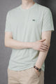 Turbo Sleeves Zip Style Men's Tee In Beige