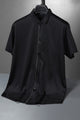 Men's Various Textured Silk Casual Shirt In Black