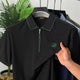 Turbo Quality Club Zipper Men's Polo Shirt Black