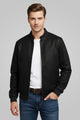 Blouson Bomber Suede Leather Jacket