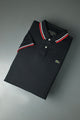 Lcste Casual Vogue Men's Polo Shirt In Black