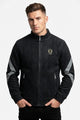 Front Logo Style Imported Men's Woollen Jacket In Black