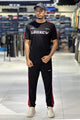Turbo Legecy contrasting stripes Men's Tracksuit In Black