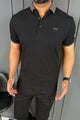 Turbo Polo Concept Men's Polo Shirt In Black