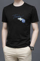 Turbo Circular Patch Graphic Tee In Black
