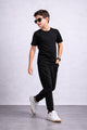 Turbo Front Line Younger Kids Tracksuit In Black