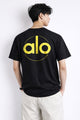 Alo Front Minimalist Style Men's Tee in Black